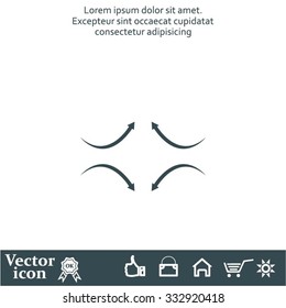 four arrows in different directions