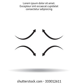 four arrows in different directions