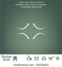 four arrows in different directions