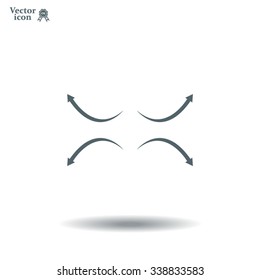 four arrows in different directions