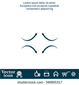 four arrows in different directions