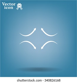 four arrows in different directions