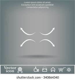 four arrows in different directions