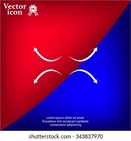 four arrows in different directions