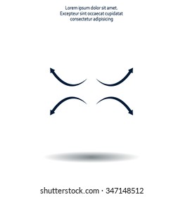 four arrows in different directions