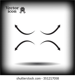 four arrows in different directions