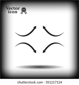 four arrows in different directions
