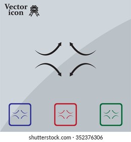 four arrows in different directions
