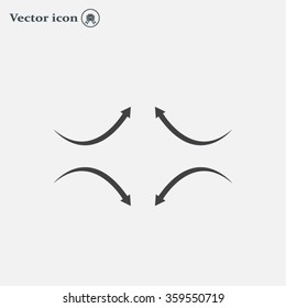 four arrows in different directions