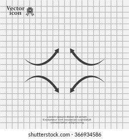 four arrows in different directions