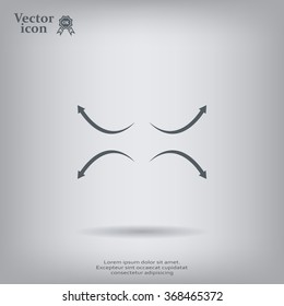 four arrows in different directions