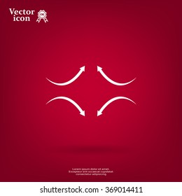 four arrows in different directions