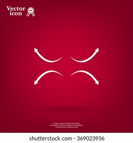 four arrows in different directions