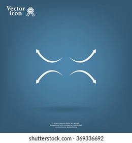 four arrows in different directions