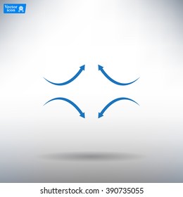 four arrows in different directions