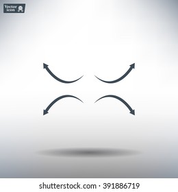 four arrows in different directions