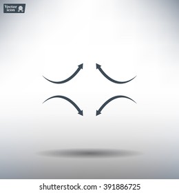 four arrows in different directions