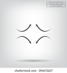 four arrows in different directions