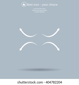 four arrows in different directions