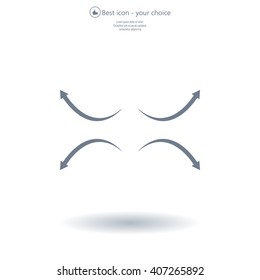 four arrows in different directions