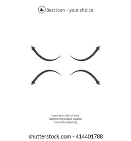 four arrows in different directions