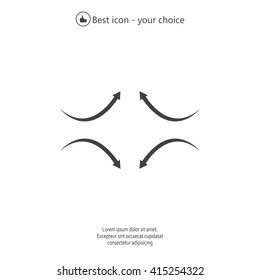 four arrows in different directions