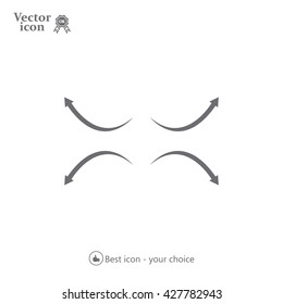 four arrows in different directions