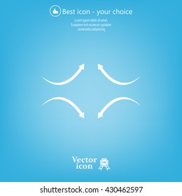 four arrows in different directions