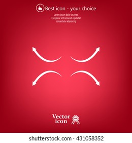 four arrows in different directions