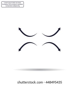 four arrows in different directions