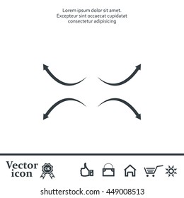 four arrows in different directions