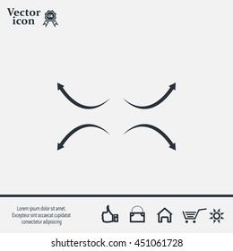 four arrows in different directions