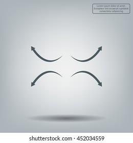 four arrows in different directions