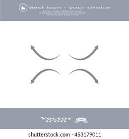 four arrows in different directions