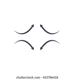 four arrows in different directions