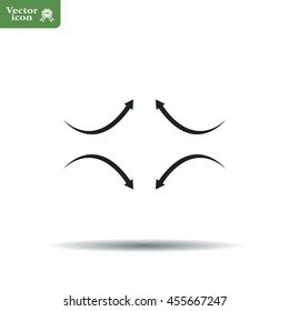 four arrows in different directions