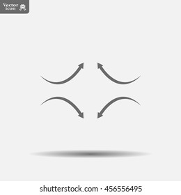 four arrows in different directions
