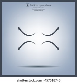 four arrows in different directions