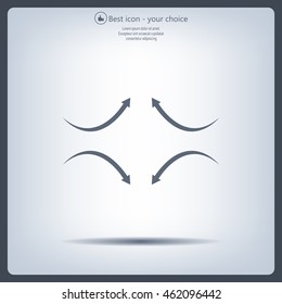 four arrows in different directions