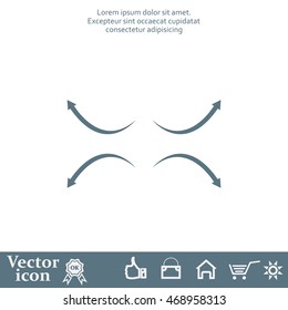 four arrows in different directions