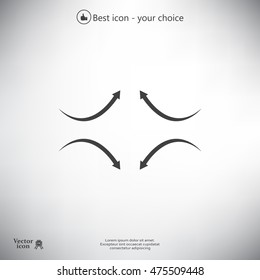 four arrows in different directions