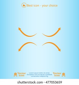 four arrows in different directions