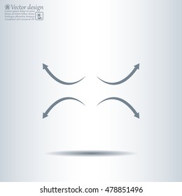 four arrows in different directions