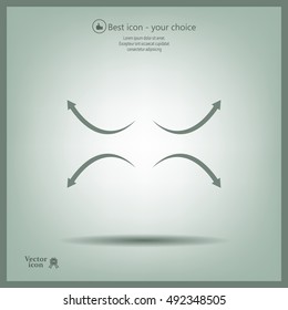 four arrows in different directions