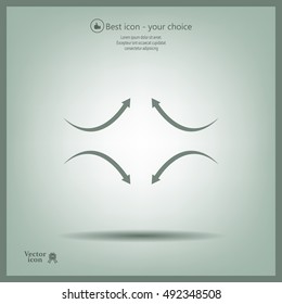 four arrows in different directions