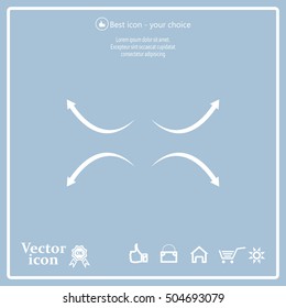 four arrows in different directions