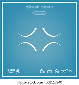 four arrows in different directions