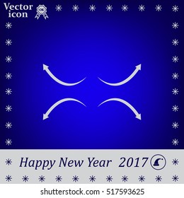 four arrows in different directions