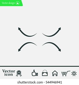 four arrows in different directions
