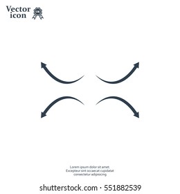 four arrows in different directions